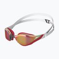 Speedo Fastskin Pure Focus Mirror plaukimo akiniai balti/fenix red/usa charcoal 68-11778H224 6