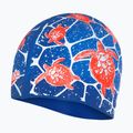 Speedo Slogan Print vaikiška plaukimo kepuraitė mėlyna 68-08386 2