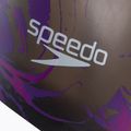 Speedo ilgaplaukė juoda ir violetinė plaukimo kepuraitė su spauda 68-11306 3