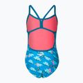 Speedo Flipper Phone Allover Vback vientisas vaikiškas maudymosi kostiumėlis mėlynas 68-12846 2