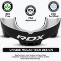 Vaikiška žandikaulių apsauga RDX Mouth Junior black/white 3