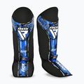 Pėdų ir blauzdų apsaugos RDX Instep New Aura F17 Shin black/blue