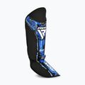 Pėdų ir blauzdų apsaugos RDX Instep New Aura F17 Shin black/blue 3