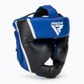 Bokso šalmas RDX Head Guard Aura Plus T-17 blue