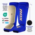 RDX Hosiery Shin Instep Foam mėlynos/baltos spalvos blauzdikaulio ir pėdos apsaugos 4