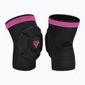 RDX K5 Hosiery Knee Foam kelių apsaugos juoda/rožinė 2