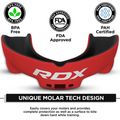 Žandikaulio apsauga RDX Mouth Guard black/red 3