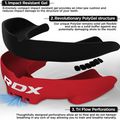 Vaikiška žandikaulių apsauga RDX Mouth Junior red/black 2