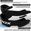 Vaikiška žandikaulių apsauga RDX Mouth Junior black 2