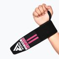 Riešų stabilizatoriai RDX WR11 Gym Wirst Wrap black/pink 4