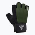 Treniruočių pirštinės RDX W1H Gym Workout army green 3