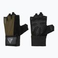 Treniruočių pirštinės RDX W1H Gym Workout army green