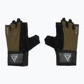 Treniruočių pirštinės RDX W1H Gym Workout army green 2