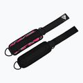 Diržai su kabliukais ant kulkšnies RDX A4 Ankle Straps For Gym Cable Machine pink 5
