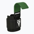 Svorių kilnojimo dirželiai su kabliukais RDX W5 Weight Lifting Hook Strap army green 2