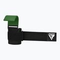 Svorių kilnojimo dirželiai su kabliukais RDX W5 Weight Lifting Hook Strap army green 4