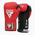 Bokso pirštinės RDX Pro Fight Apex Competition Lace Up Boxing red