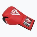 Bokso pirštinės RDX Pro Fight Apex Competition Lace Up Boxing red 2