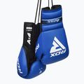 Bokso pirštinės RDX Apex Lace Up Training Sparring Boxing blue 4