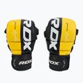RDX T6 juodos/geltonos graplingo pirštinės GGR-T6Y