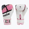 Moteriškos bokso pirštinės RDX BGR-F7 baltos ir rožinės spalvos BGR-F7P