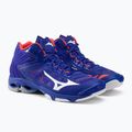 Vyriški tinklinio bateliai Mizuno Wave Lightning Z5 Mid blue V1GA190500 5