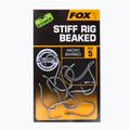 Fox International Edges Armapoint Stiff Rig Beaked karpiniai kabliukai pilkos spalvos CHK169 2