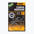 Fox International Edges karpiniai kabliukai Armapoint Curve Shank Medium grey CHK203 2