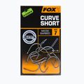 Fox International Edges karpiniai kabliukai Armapoint Curve Shank Short grey CHK210 2