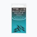 Drennan Quick Snap Swivels 6 pakuotės lyderio jungtis juoda TGQSS018