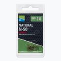 Preston Innovations Natural N-50 15 vienetų auksinių žvejybos kabliukų P0150057 3