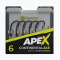 RidgeMonkey Ape-X Continental 2XX spygliuoti pilki RMT249 kabliukai 2