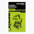 Matrix Barrel Swivels 10vnt. sidabrinių GAC357 methode swivels