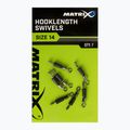 Feeder jungtys Matrix Hooklength Swivels Dydis 7 vnt. sidabrinės spalvos GAC365