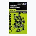 Matrix Feeder Snap Links suktukai 10 vnt. sidabrinės spalvos GAC371