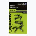 Matrix Bead Swivels 10 dalių žvejybinis ryšys juodas GAC375