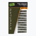 Saugus klipsas Fox International Naturals Size 10 Slik Lead Clip Tail Rubber 10 vnt.
