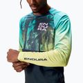 Vyriški dviračių marškinėliai ilgomis rankovėmis Endura Tropical Print Ltd atlantic 5