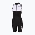 Moteriškas triatlono kombinezonas ZONE3 Lava Long Distance Trisuit black/white/green