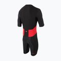Vyriškas triatlono kombinezonas ZONE3 Activate Short Sleeve Full Zip Trisuit black/red 2
