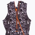 Moteriškas vientisas plaukimo kostiumas ZONE3 OWS Renew High Neck black/white 5