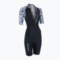 Moteriškas triatlono kombinezonas ZONE3 Lava Short Sleeve Trisuit white/gravel 3