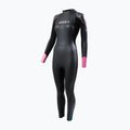 Moteriškas plaukimo hidrokostiumas ZONE3 Aspect Breaststroke 3,5 mm black/pink