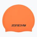 Plaukimo kepuraitė ZONE3 Silicone Swim hi-vis orange