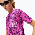 Moteriški dviračių marškinėliai Endura Grid Floral Ltd W pink pop 5