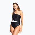 Moteriškas vientisas maudymosi kostiumėlis Zoggs Lattice One Shoulder blue / white 8