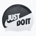 Nike Jdi plaukimo kepurė su šūkiu juodai balta NESS9164-001
