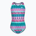 Nike Clash spalvotas vientisas vaikiškas maudymosi kostiumėlis NESSA735-672