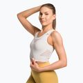 Moterų "Gymshark Energy Seamless Crop Top" kreminė balta