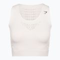 Moterų "Gymshark Energy Seamless Crop Top" kreminė balta 5